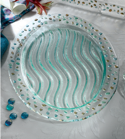 Pebbles Collection Round Tray 14" Dia.